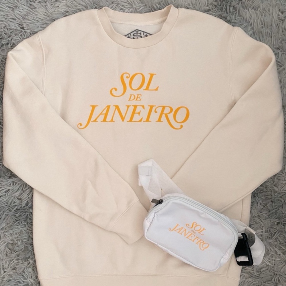 sol de janeiro crewneck & Fanny pack bundle